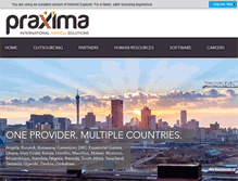 Tablet Screenshot of praxima.com